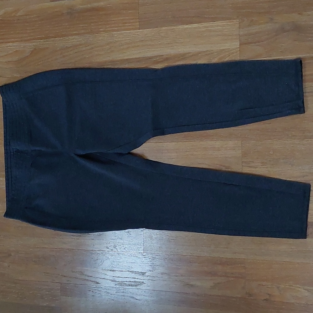 Soho Womens XL Gray and Black Checkered Pull On Pants Elastic Waist